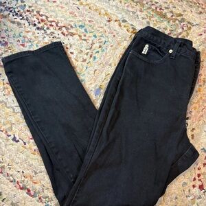 VTG Guess‎ Women’s Black Jeans Size 32 Straight Leg High Rise